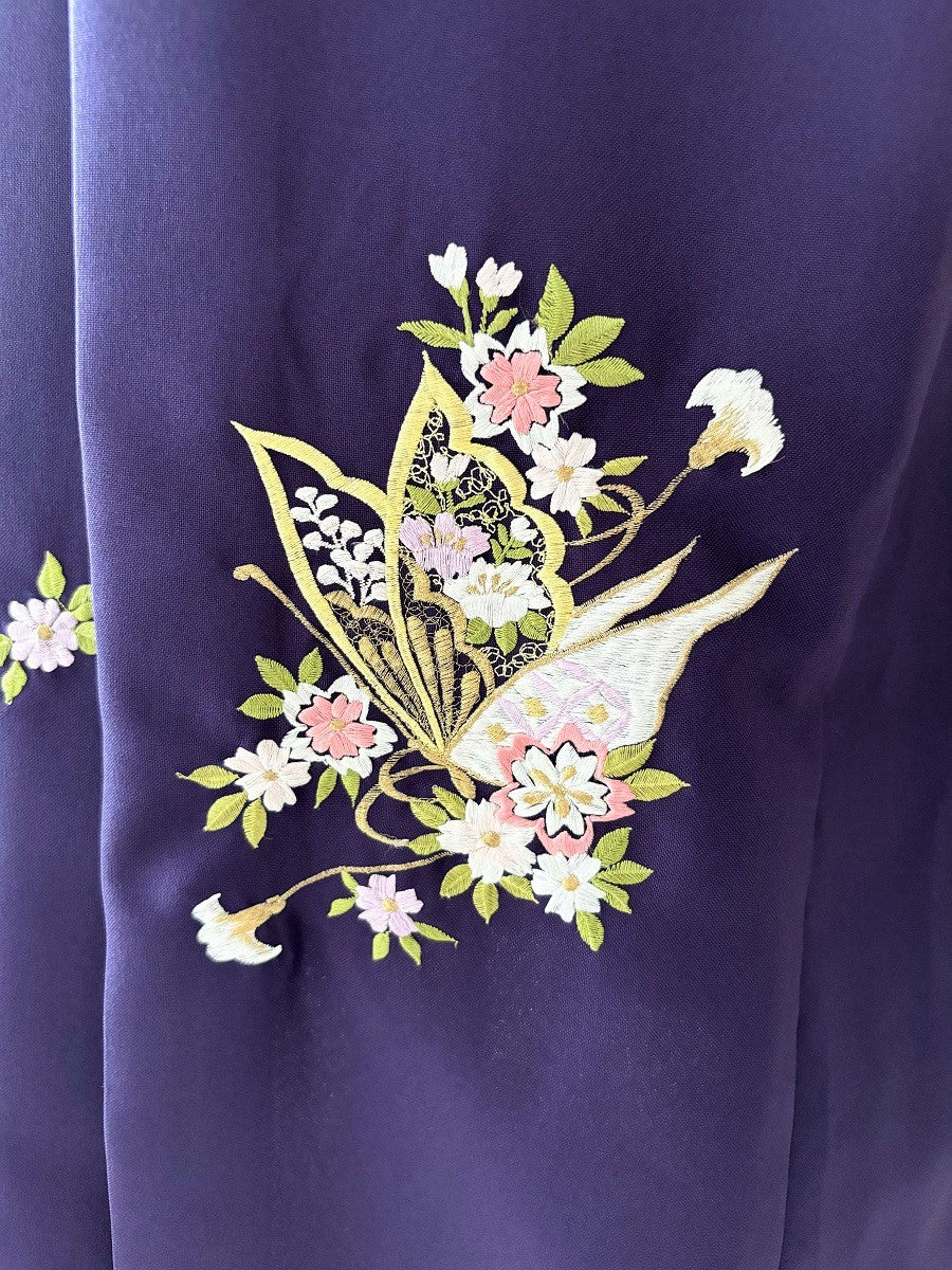 卒業式袴レンタルセット 淡ベージュ 枝垂桜